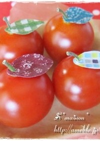 可愛いトマト♡葉っぷるちゃん＊キャラ弁