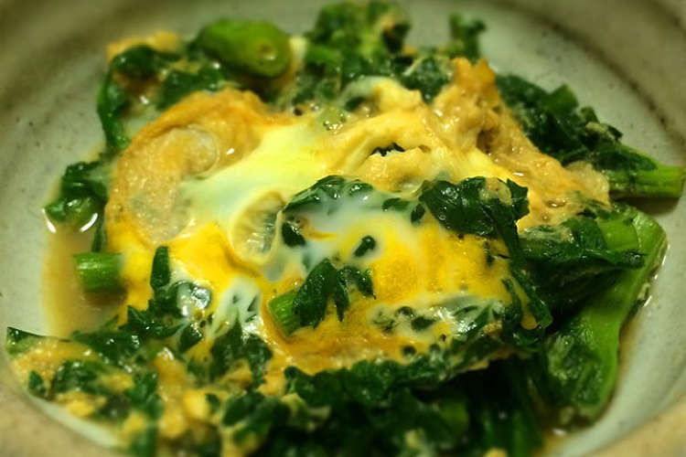 春菊の卵とじ レシピ 作り方 By Maricoa クックパッド 簡単おいしいみんなのレシピが358万品