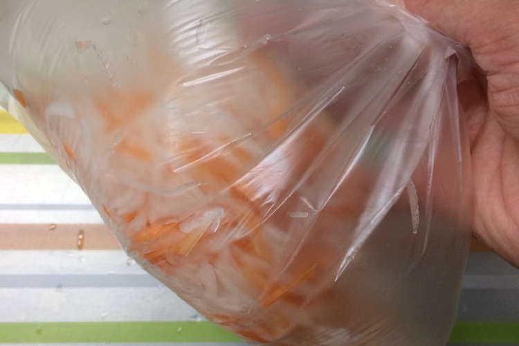 塩もみ野菜を楽に絞る方法 レシピ 作り方 By さやもんち クックパッド 簡単おいしいみんなのレシピが351万品