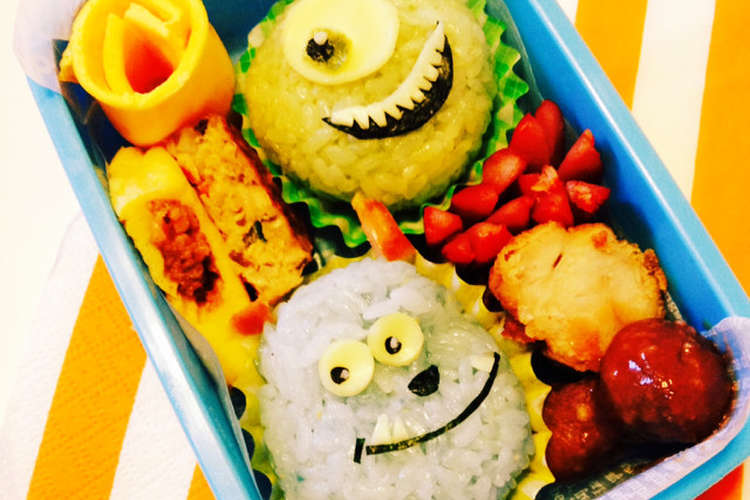 キャラ弁 マイクとサリー レシピ 作り方 By Erymama クックパッド 簡単おいしいみんなのレシピが352万品