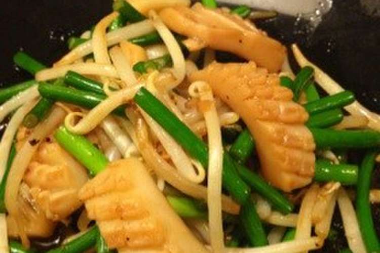 イカとにんにくの芽の炒め物 レシピ 作り方 By 女将sayaさん クックパッド