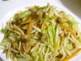 秘伝!万能♪素汁で焼きうどん