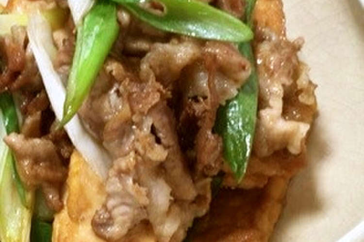 簡単 厚揚げと豚肉の煮物 レシピ 作り方 By Rumsoda クックパッド