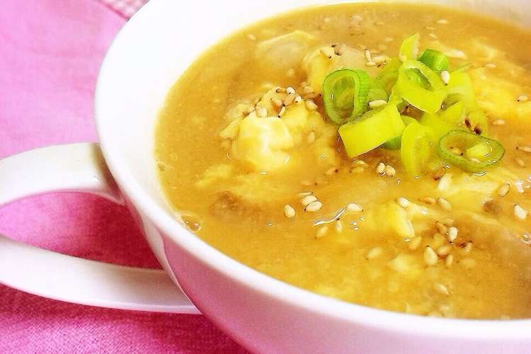 とろりん卵の味噌バタースープ レシピ 作り方 By ぽむぽむ クックパッド 簡単おいしいみんなのレシピが360万品