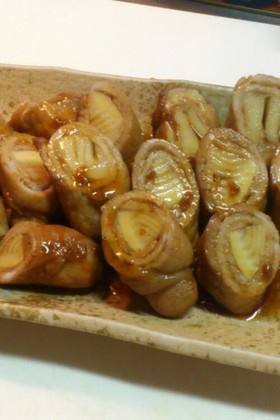 今が筍のたけのこ豚肉甘辛ロール♪♪