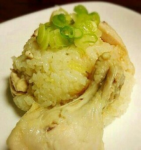 美味しく痩せ飯☆海南鶏飯風こんにゃくご飯