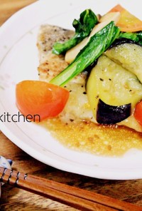 簡単っ！白身魚とお野菜のソテー