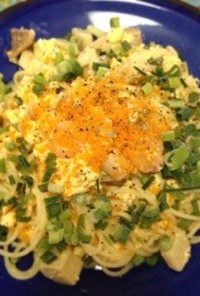 からすみと卵のシーフードパスタ