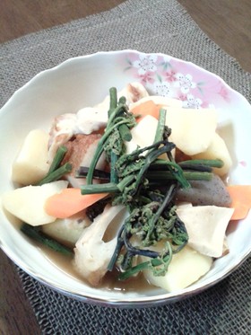 わらび&新じゃがの煮物♪