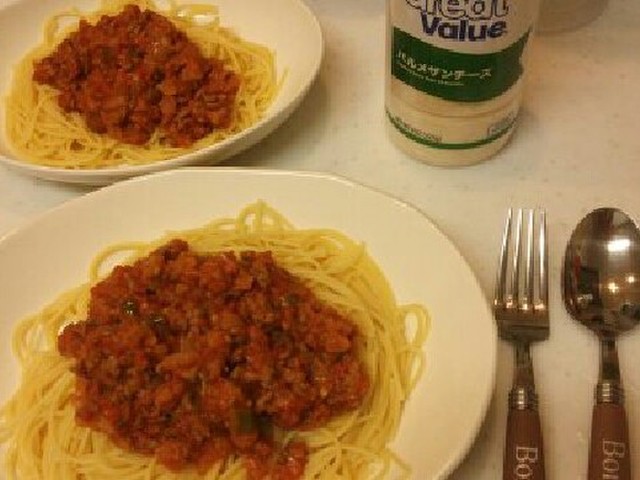時短 簡単 ミートソーススパゲティ レシピ 作り方 By Lavforever クックパッド