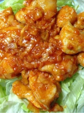 節約!ボリューム満点☆鶏のチリソース