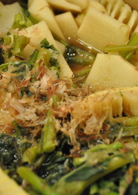 筍と折り菜の煮物