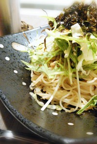 ｼｰﾁｷﾝと塩昆布☆和風冷製ﾊﾟｽﾀ♪