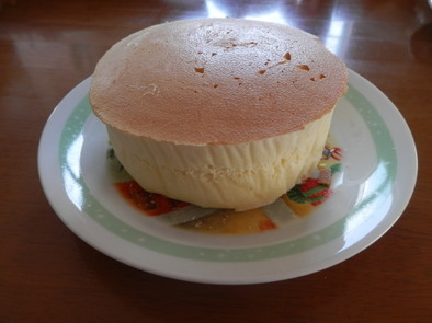 キッズレシピ☆厚焼きホットケーキの写真