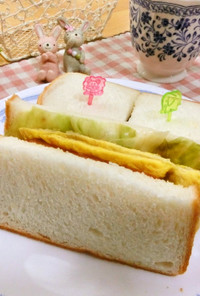 ☆ブランチに♡ポーク卵サンドウィッチ☆