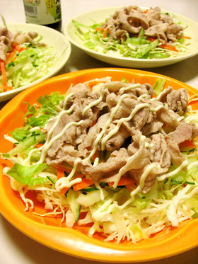 ♡豚しゃぶサラダ♡やわらか肉のゆで方