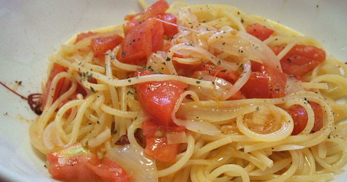 ガーリックトマトパスタ（オイル） by いくつもの週末 【クックパッド】 簡単おいしいみんなのレシピが366万品 ガーリックトマトパスタ... 