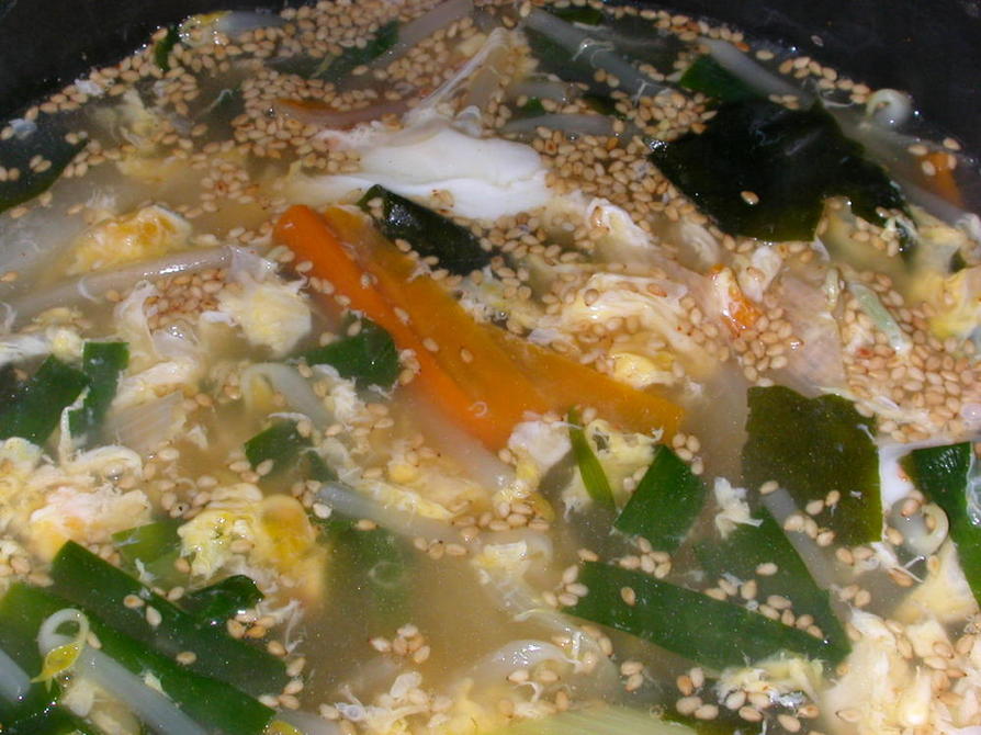 お野菜たくさん中華スープの画像