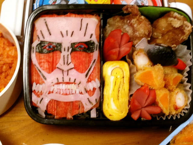 進撃の巨人 超大型巨人 キャラ弁 レシピ 作り方 By の のｓキッチン