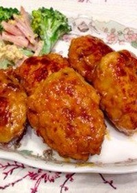 日本人が大好きな鶏つくねの照り焼き