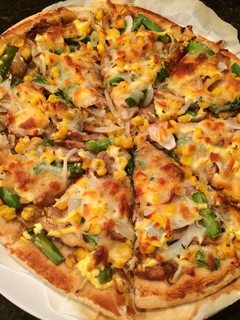 バーベキューチキンピザのレシピ