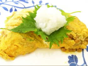 和風アボカド納豆オムレツ