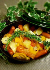 野菜と鶏肉のオーブン焼き