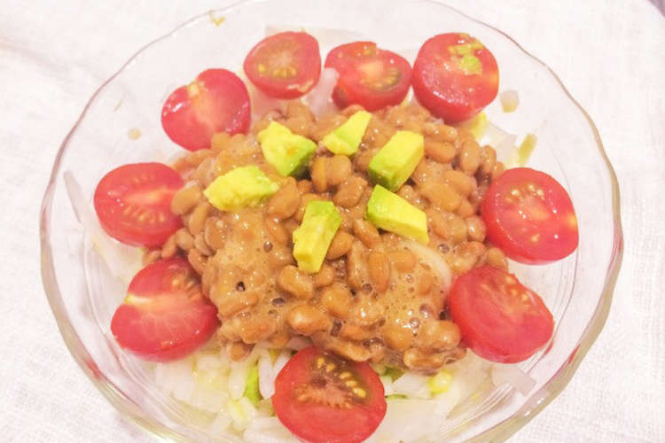 大根と納豆とアボカドの夜食サラダめし レシピ 作り方 By いしかわん クックパッド