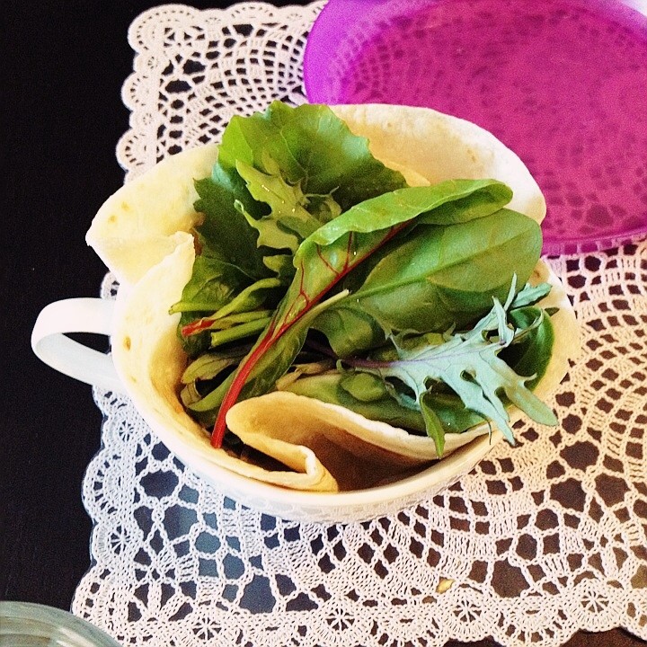 ペッパーステーキのトルティーヤサラダのレシピ