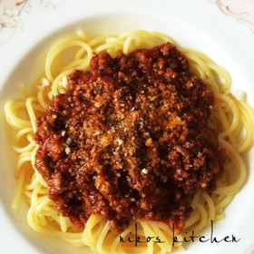しっかり濃厚味♡絶品ミートソースパスタ♪