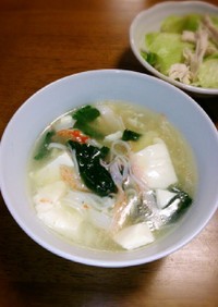 豆腐のとろみスープ