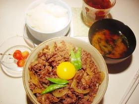 ●香り牛丼♪