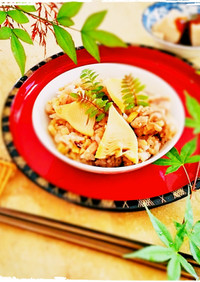 お弁当に☆本格美味十穀米の鶏タケノコご飯