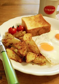 朝食に☆ダイナーのホームフライポテト
