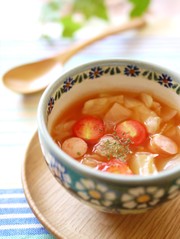 残り野菜で☆簡単スープ♪の写真