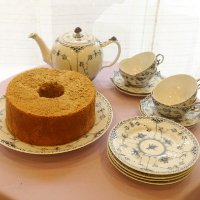 紅茶が香るシフォンケーキの写真