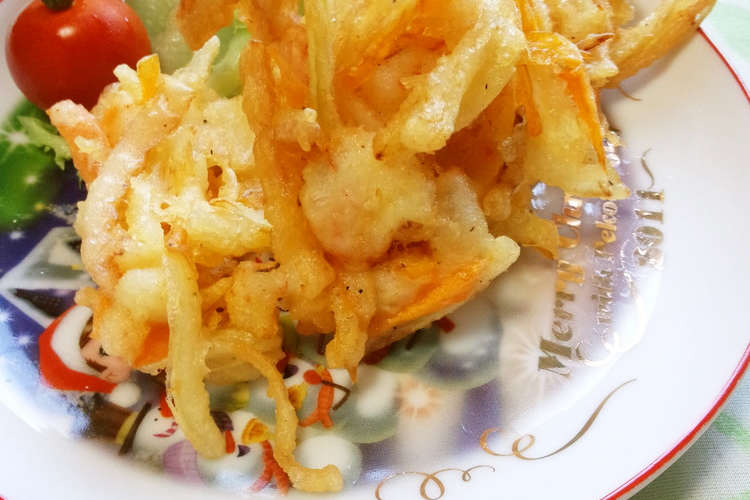 お手軽 小海老と野菜のかきあげ レシピ 作り方 By ﾁｲﾁｬﾝﾏﾏ クックパッド 簡単おいしいみんなのレシピが356万品