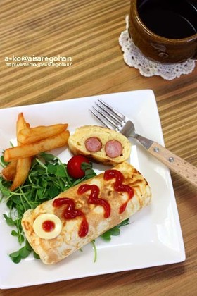 アメリカンドッグ風パンケーキ*こいのぼり