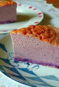 おやつに☆HM紫いもの簡単チーズケーキ★