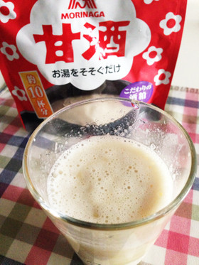 ミキサーなしでも甘酒バナナシェイク