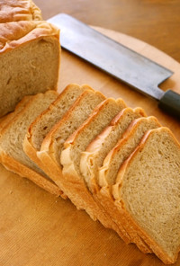 包丁だけで　サンドイッチ用パンの切り方