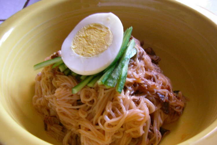 ピピンネンニョン 韓国風汁なし冷麺 レシピ 作り方 By アリスター クックパッド 簡単おいしいみんなのレシピが352万品