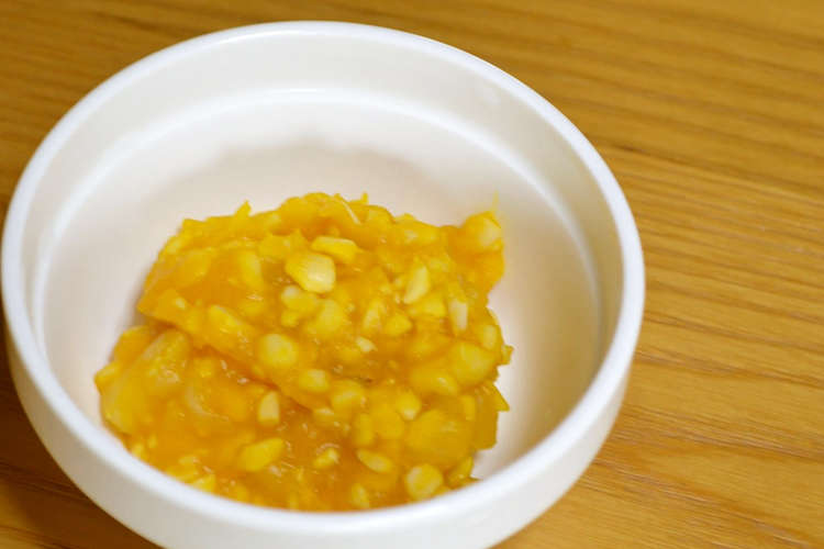 離乳食 中期 納豆入り南瓜のサラダ レシピ 作り方 By つちかな クックパッド 簡単おいしいみんなのレシピが358万品