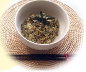 薬膳家レシピ：ヨモギの香りの炊き込みご飯の画像