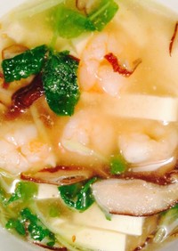 海老と豆腐の簡単☆中華スープ