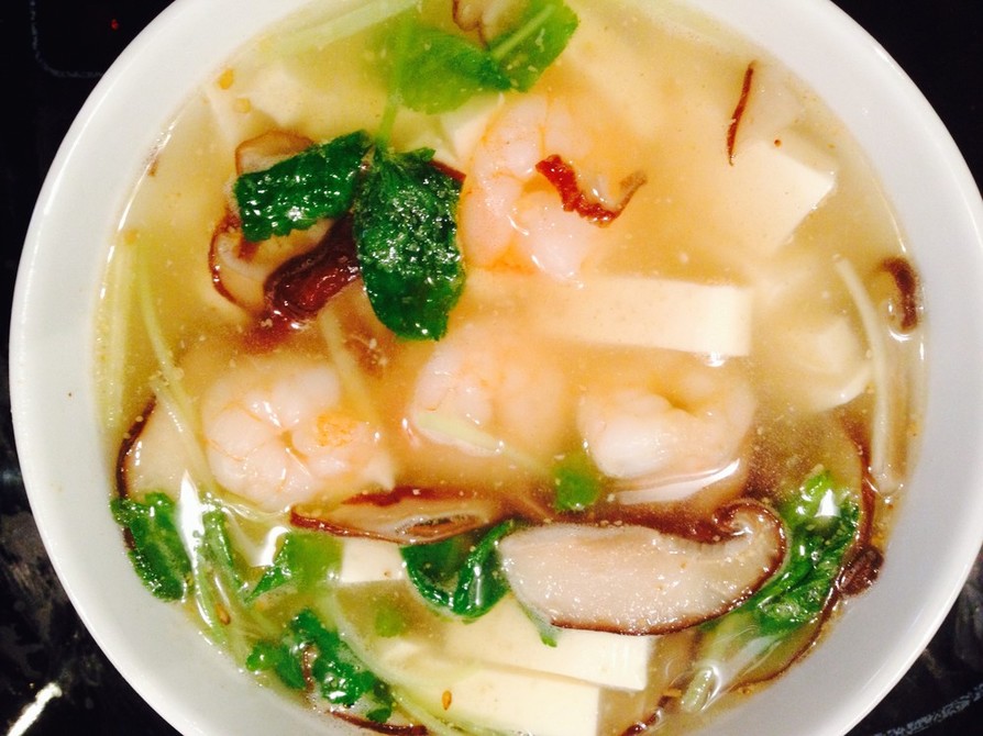 海老と豆腐の簡単☆中華スープの画像