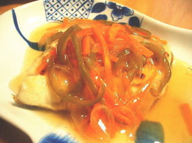 さわらの甘酢あんかけ
