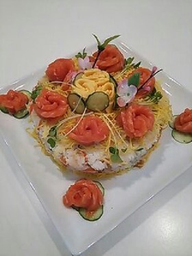 ちらし寿司 ケーキ おもてなし
