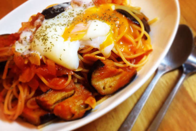 トマトジュースで ナスのパスタ レシピ 作り方 By O38o クックパッド