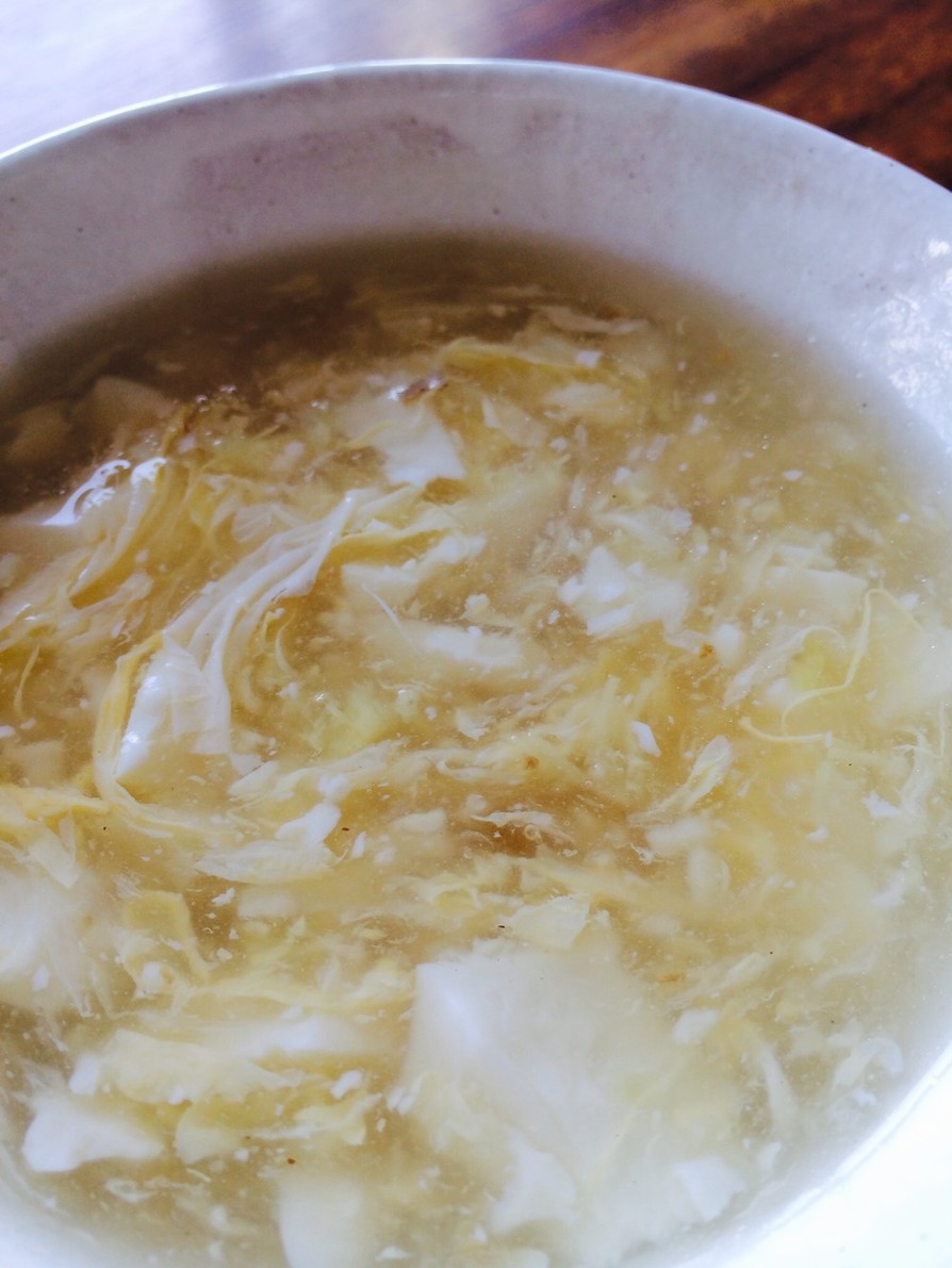 豆腐と生姜の中華風たまごスープの画像